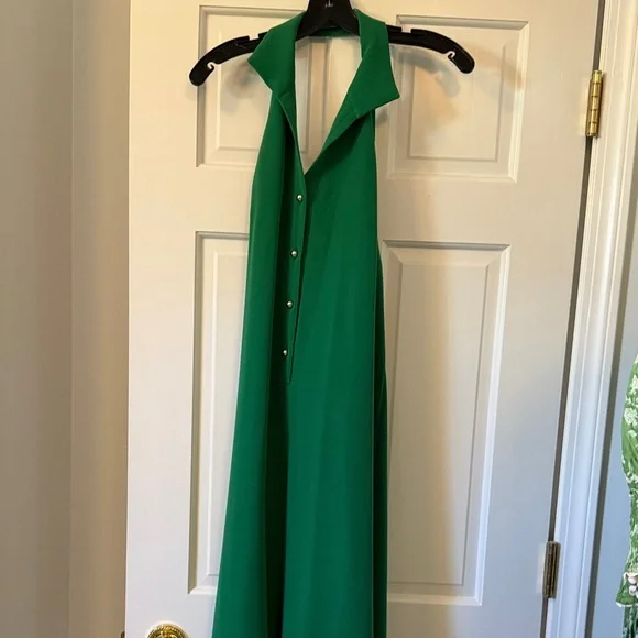 Tuckernuck Emerald Green Halter Maxi Dress - Picture 1 of 3